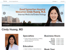 Tablet Screenshot of dr-cindy-huang.com